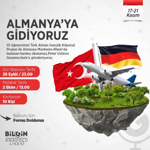 Almanya'ya Gidiyoruz!